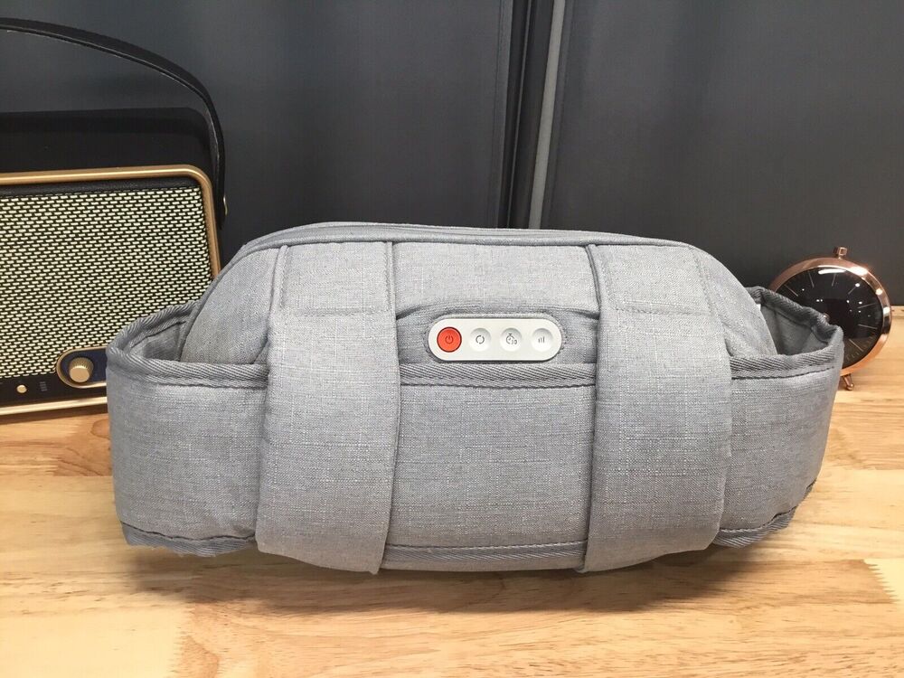 Sharper Image Gray Realtouch Shiatsu Rechargeable Neck And Back Heated Massager